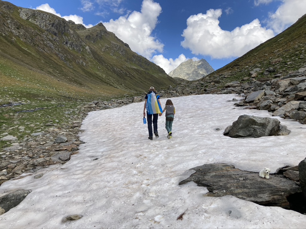 Gletscher Initiative: Wanderung über den Flesspass im September 2021 (Bild: Christine Wolfgramm)